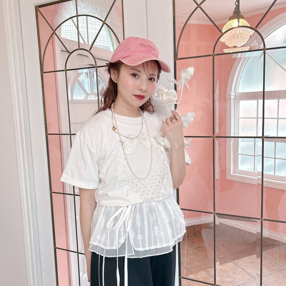 ★リボンEmbroideryTsh