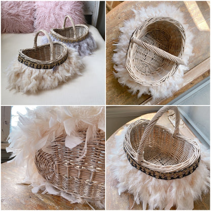 かご&巾着SET Antique Glow Rattan