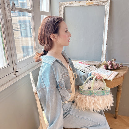 ★Volumeスリーブショートデニムジャケット