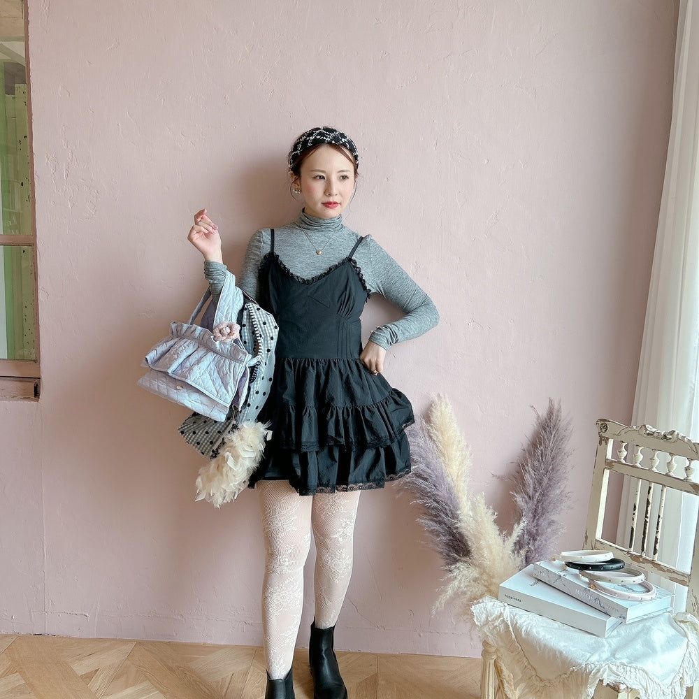 ポーチ付バッグ Balloon Marche【ギンガム/大ドット】