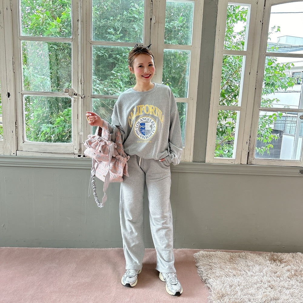 フリルバッグ Tweedy Bebe【ピーチ×シルバー】2サイズ