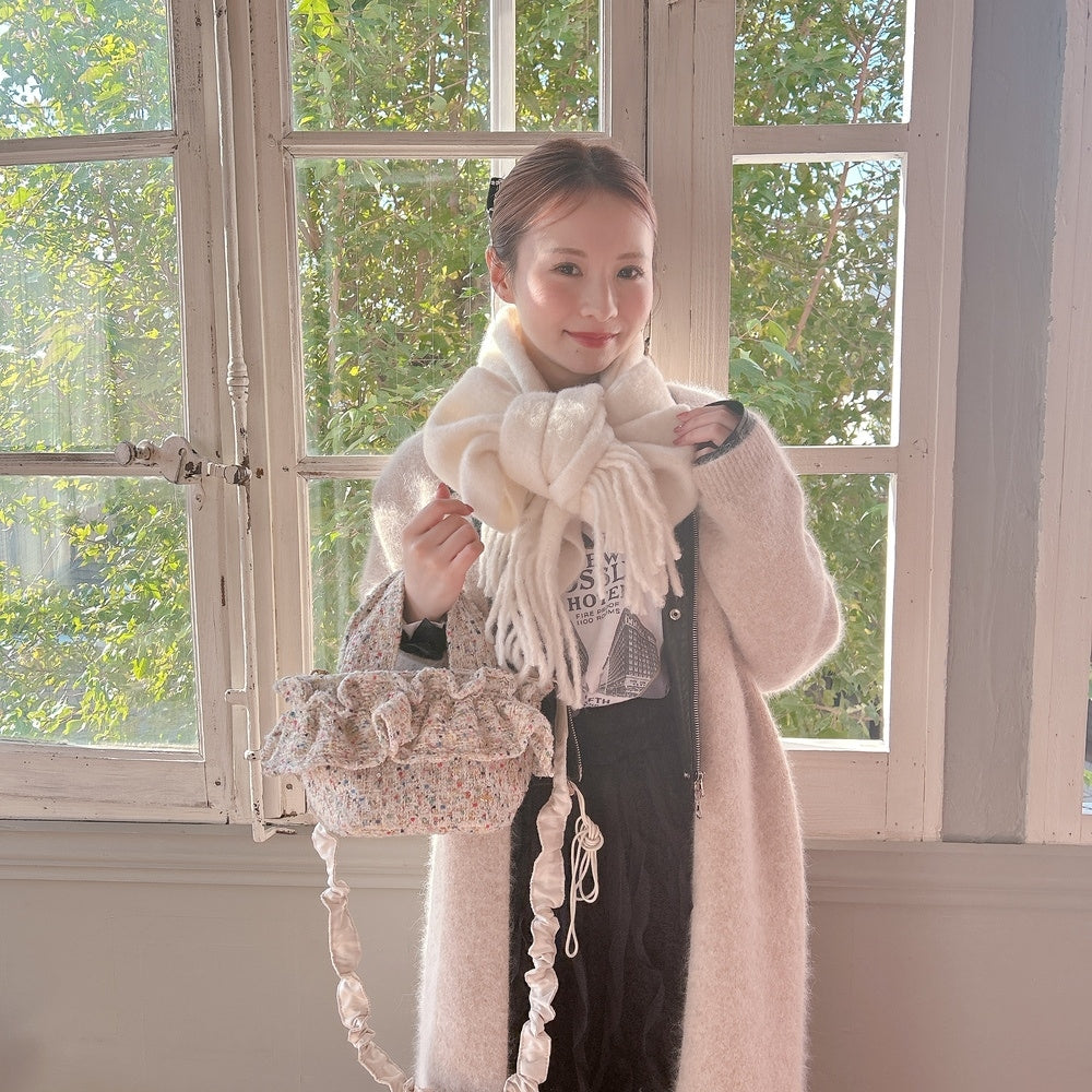 ★ロングFluffyニットガウン