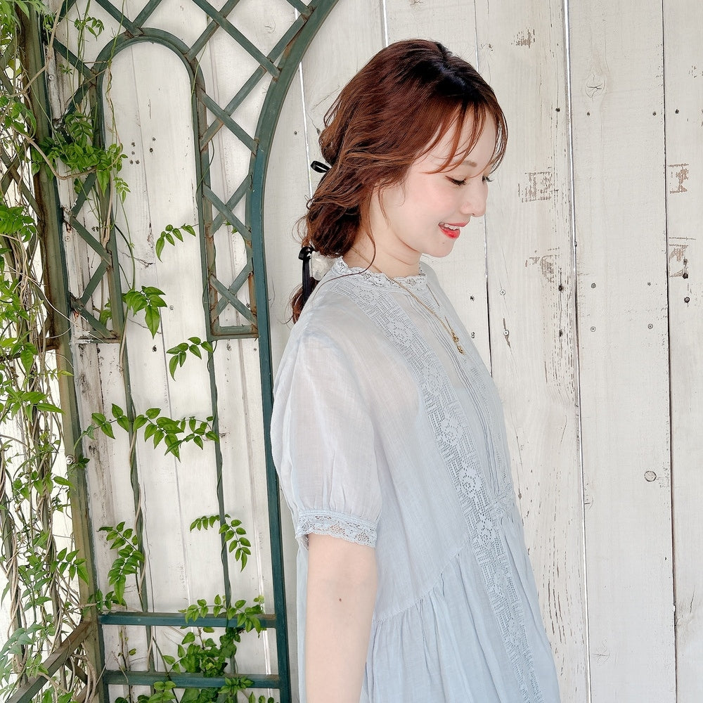 ★Noble Laceリネンワンピース