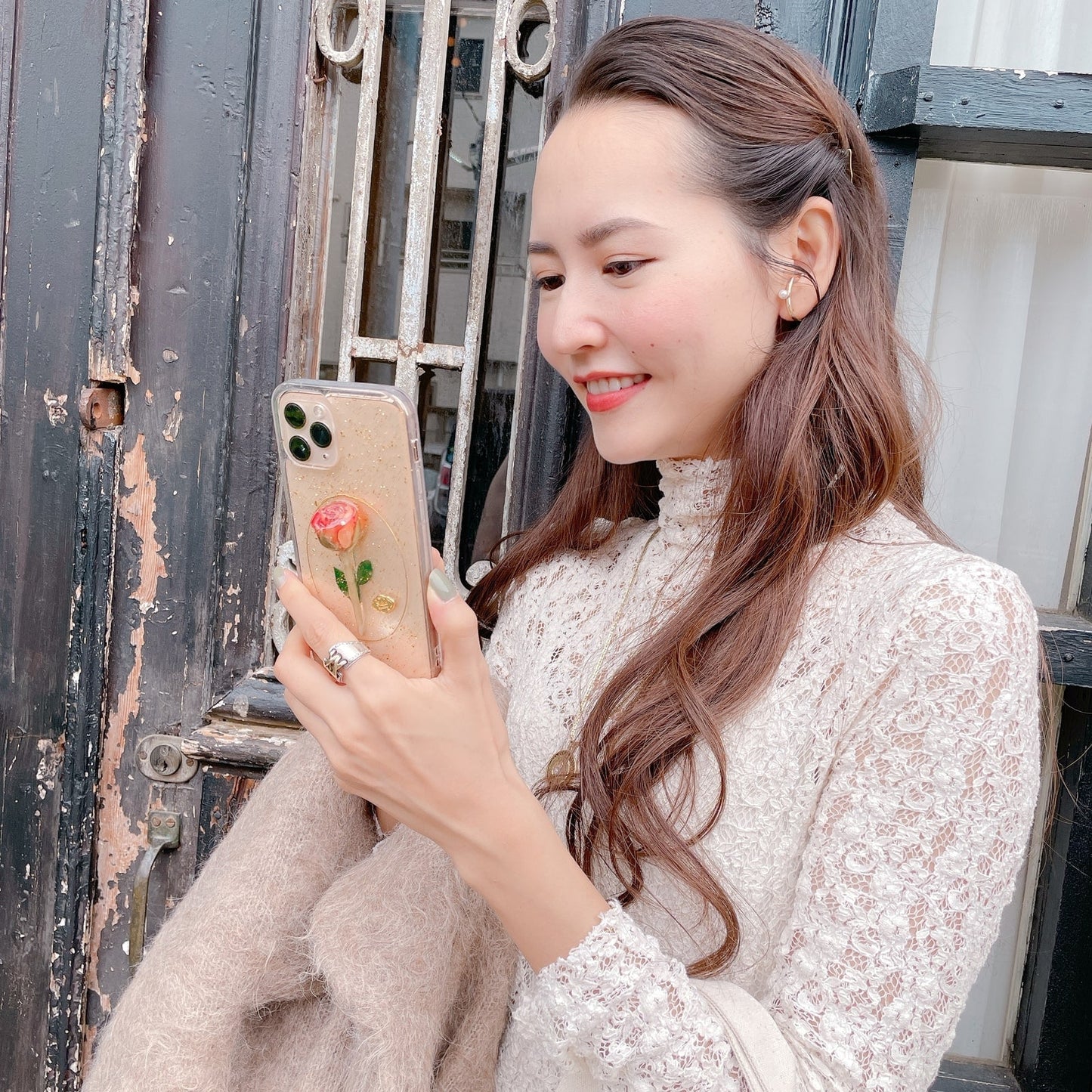 スマホケース Rose Rouge