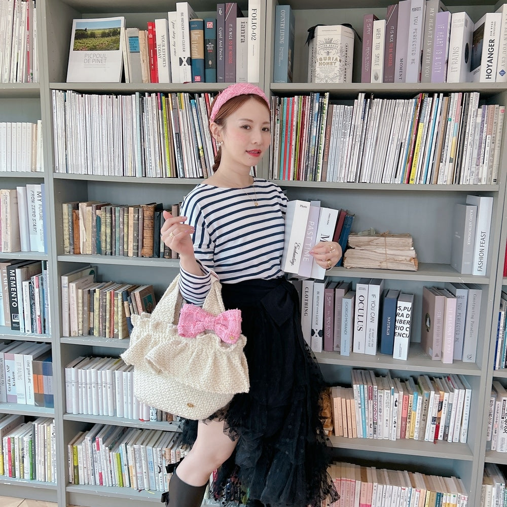 フリルバッグ Tweedy Bebe【アイボリー】1サイズ