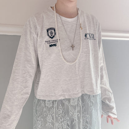 ★SheerレースロンTワンピ