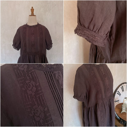 ★Noble Laceリネンワンピース