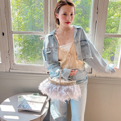 かご&巾着SET Antique Glow Rattan