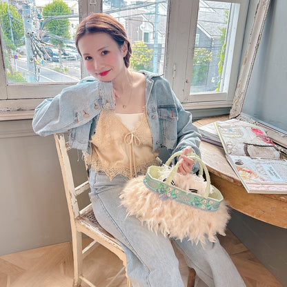 ★Volumeスリーブショートデニムジャケット