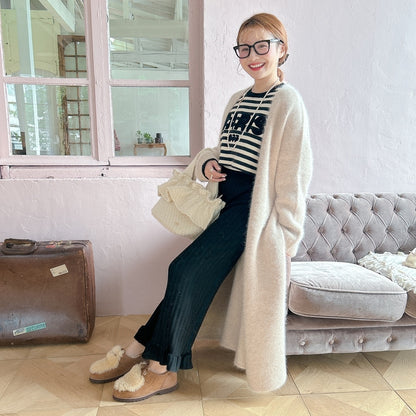 ★ロングFluffyニットガウン