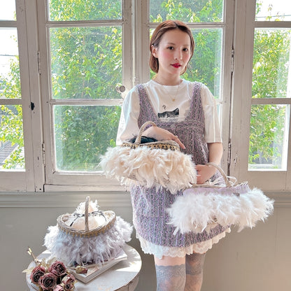 かご&巾着SET Antique Glow Rattan