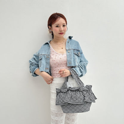 ★Volumeスリーブショートデニムジャケット