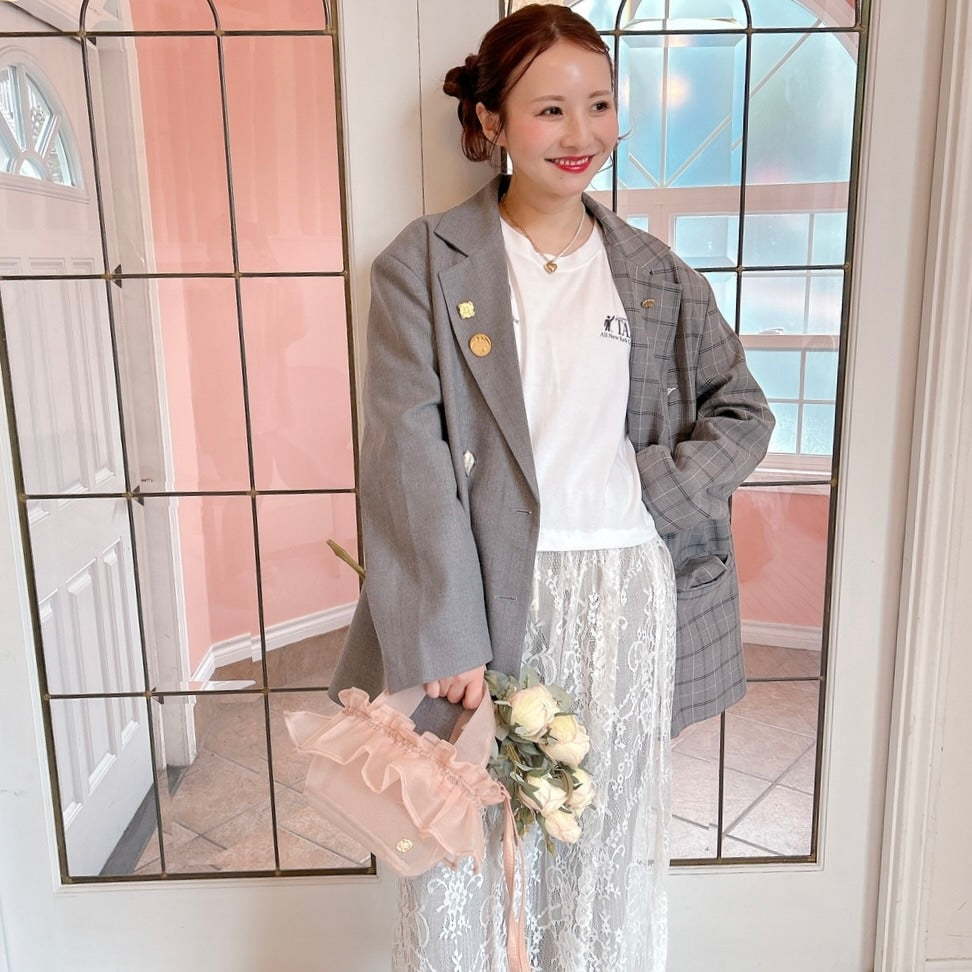 ★SheerレースロンTワンピ