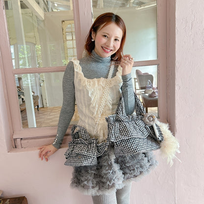 フリルバッグ Quilting Frill Bebe ミニ/レギュラー【ギンガム】