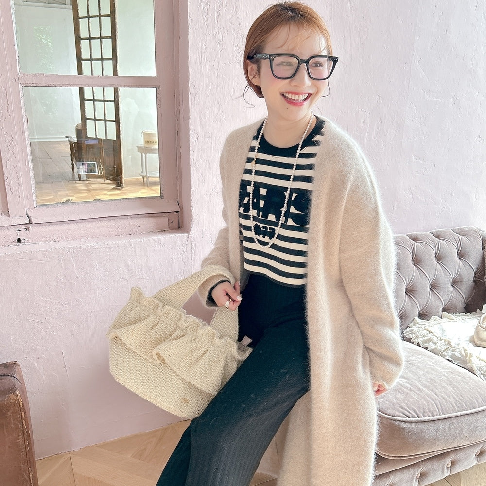 ★ロングFluffyニットガウン