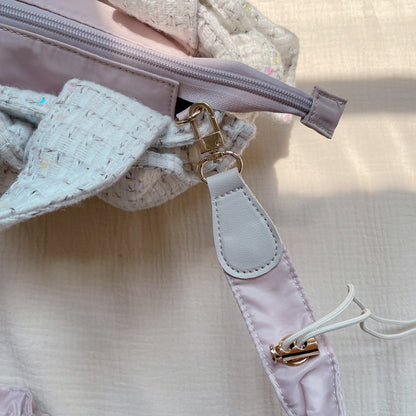 ミニフリルバッグ Tweedy Bebe【チェックホワイト】1サイズ