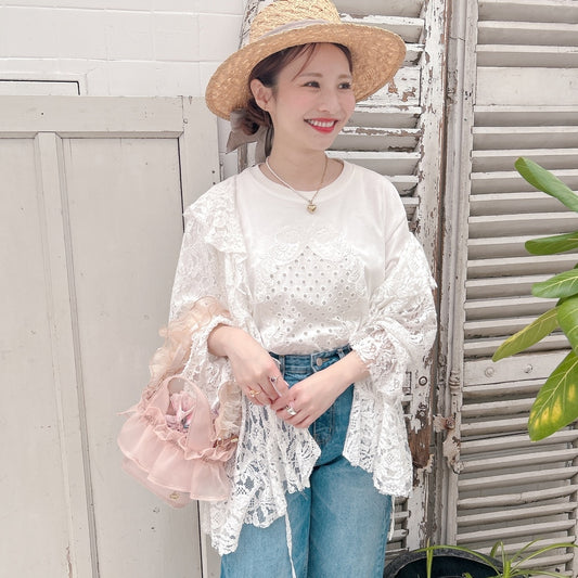 ★リボンEmbroideryTsh
