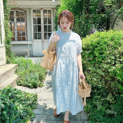 ★Noble Laceリネンワンピース