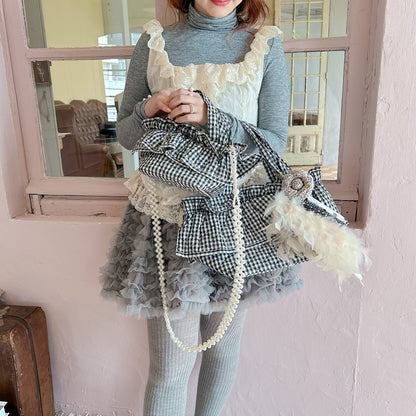 フリルバッグ Quilting Frill Bebe ミニ/レギュラー【ギンガム】