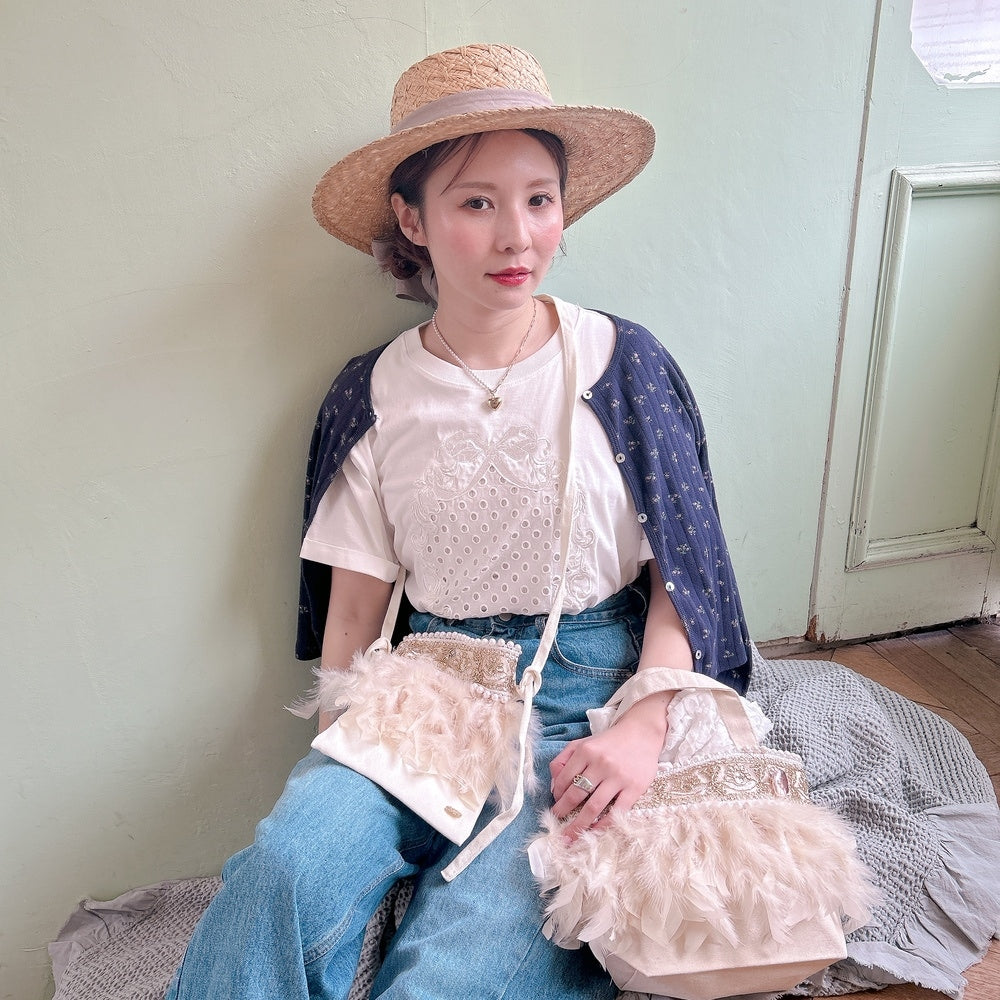 ★リボンEmbroideryTsh