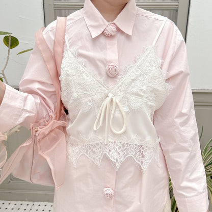 ★Croppedレースビスチェ