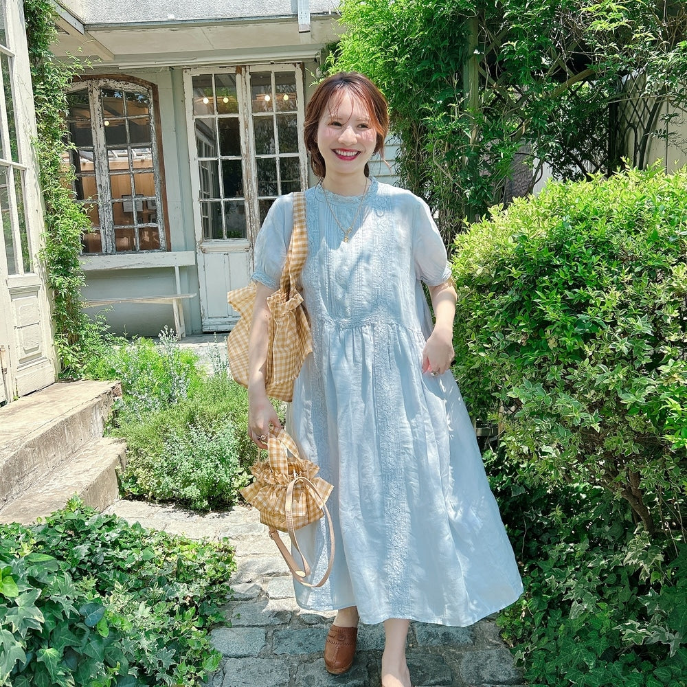 ★Noble Laceリネンワンピース