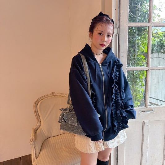 ★Frilly Frillジップフーディ