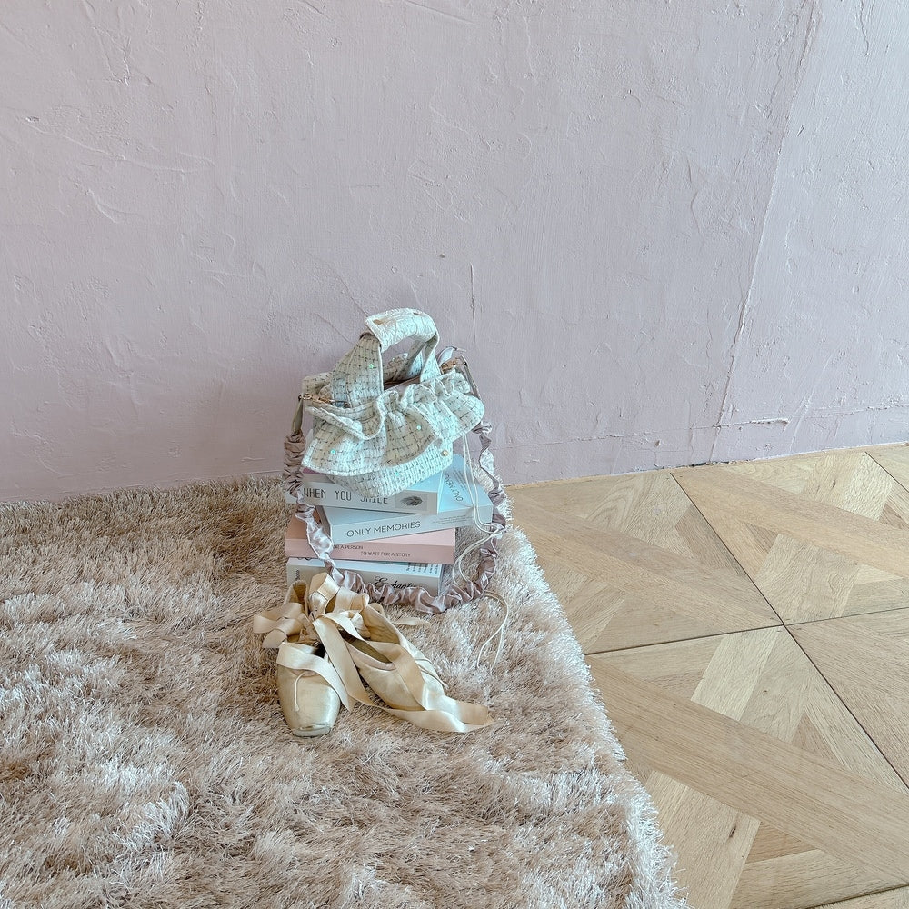 ミニフリルバッグ Tweedy Bebe【チェックホワイト】1サイズ