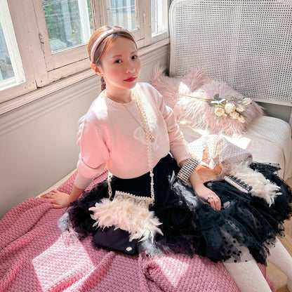 ミニサコッシュ Wintry Meghan ブラック