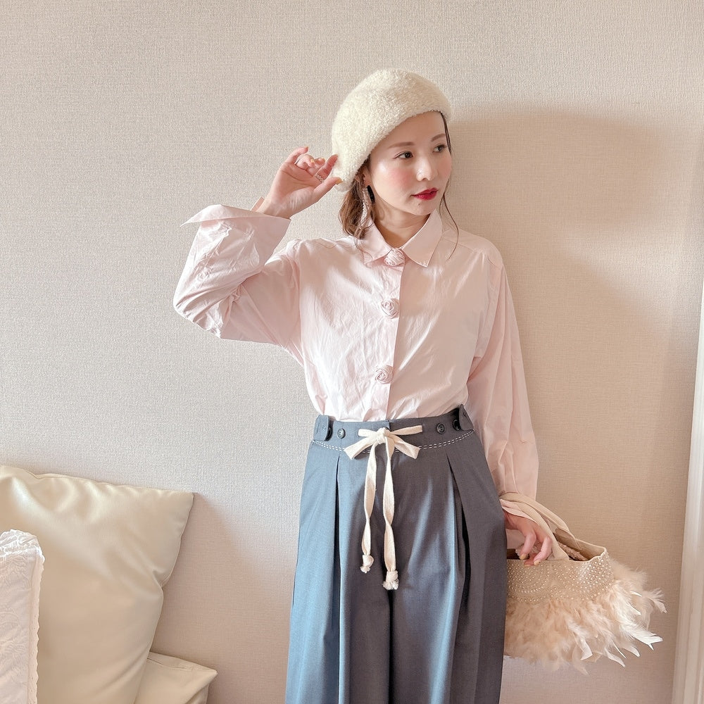 ★Mannishワイドパンツ