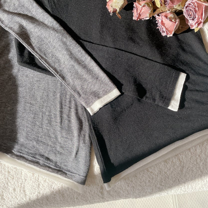 ★Bicolorタートルネック