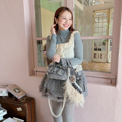 フリルバッグ Quilting Frill Bebe ミニ/レギュラー【ギンガム】