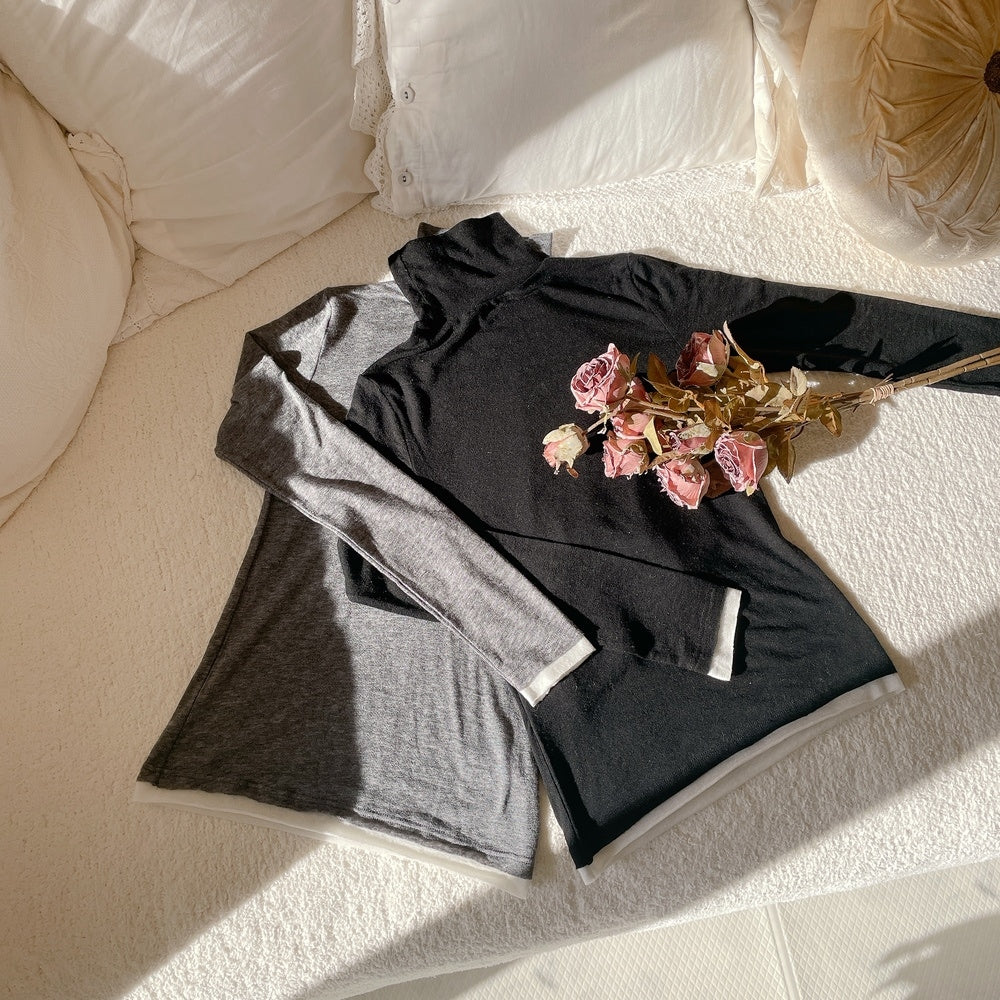 ★Bicolorタートルネック