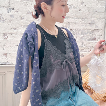 ★Croppedレースビスチェ