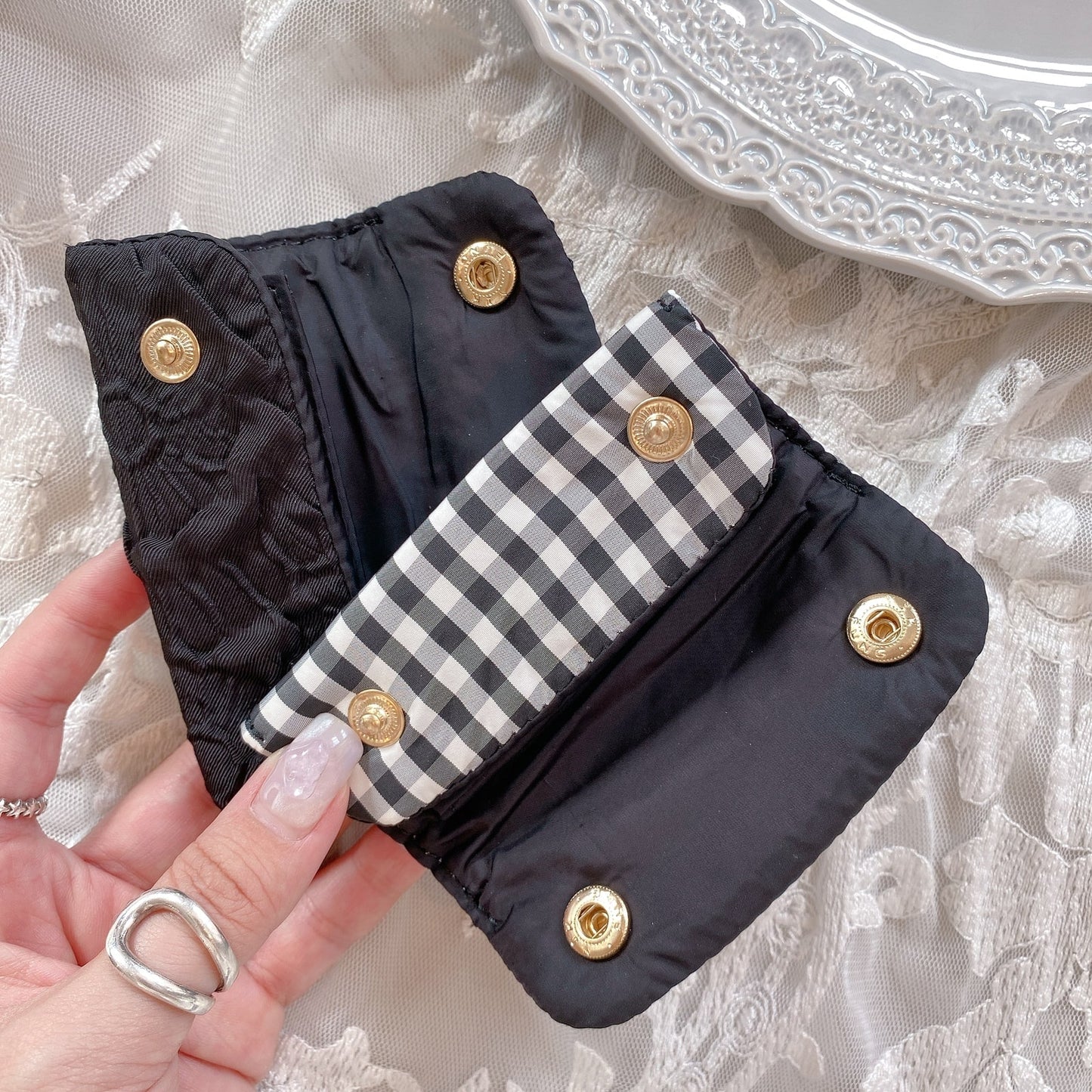 ハンドルカバー Katie【ギンガム】