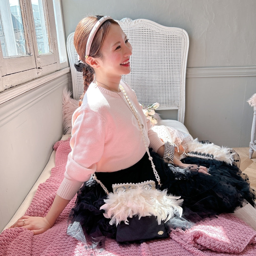 ミニサコッシュ Wintry Meghan ブラック