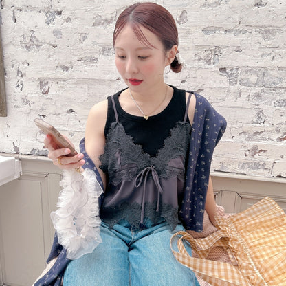 ★Croppedレースビスチェ