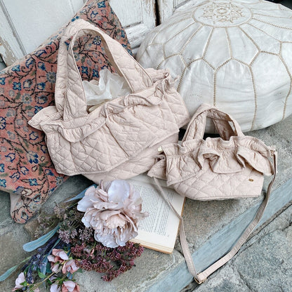 ミニフリルバッグ Quilting Frill Bebe【バニラ/ホットピンク/カーキ/ギンガム/ラベンダー/ミルクティ】