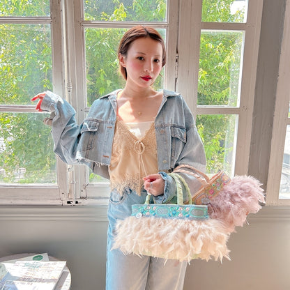 ★Volumeスリーブショートデニムジャケット