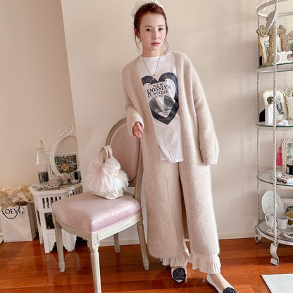 ★ロングFluffyニットガウン