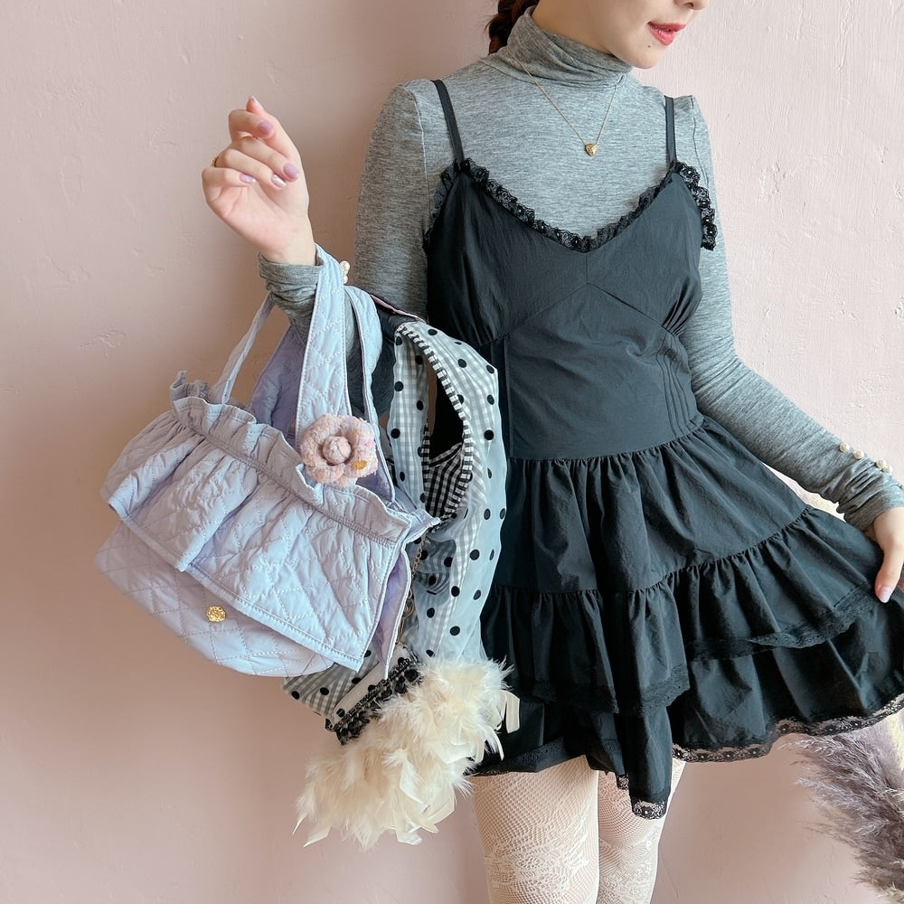 フリルバッグ Quilting Frill Bebe ミニ/レギュラー【ラベンダー】