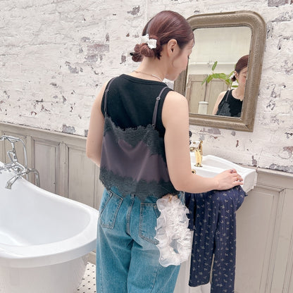 ★Croppedレースビスチェ