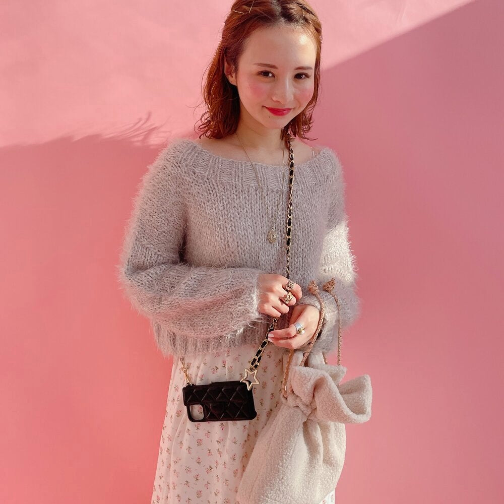 スマホケース Stella Chain ブラック