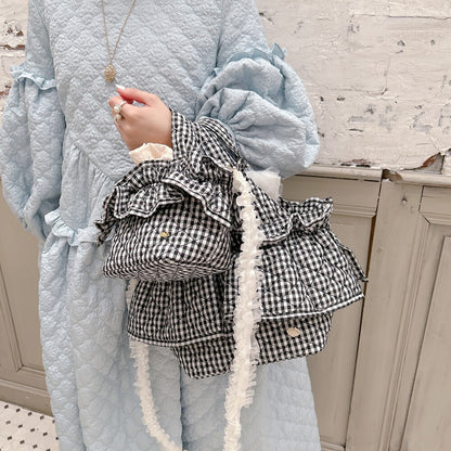 フリルバッグ Quilting Frill Bebe ミニ/レギュラー【ギンガム】