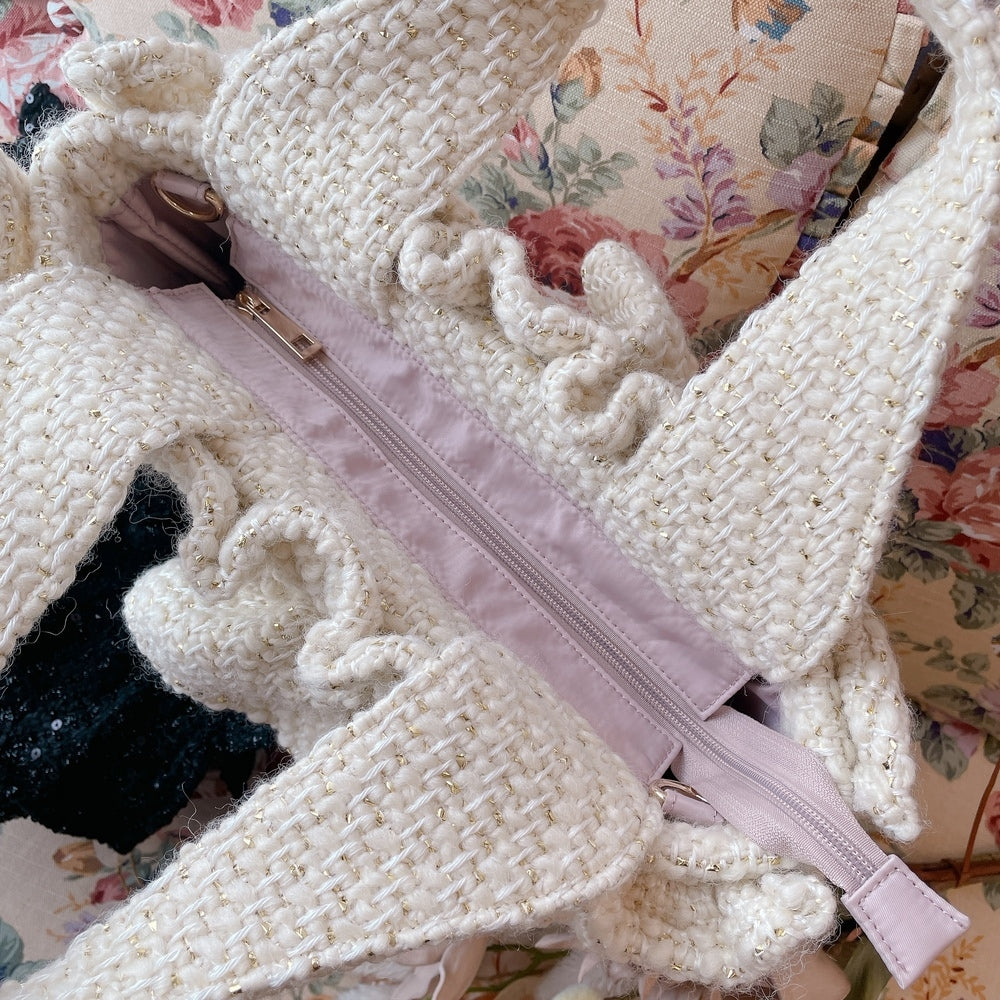 フリルバッグ Tweedy Bebe【アイボリー】1サイズ