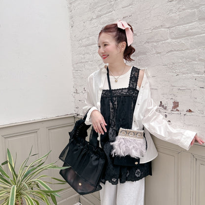 ミニサコッシュ Wintry Meghan ブラック