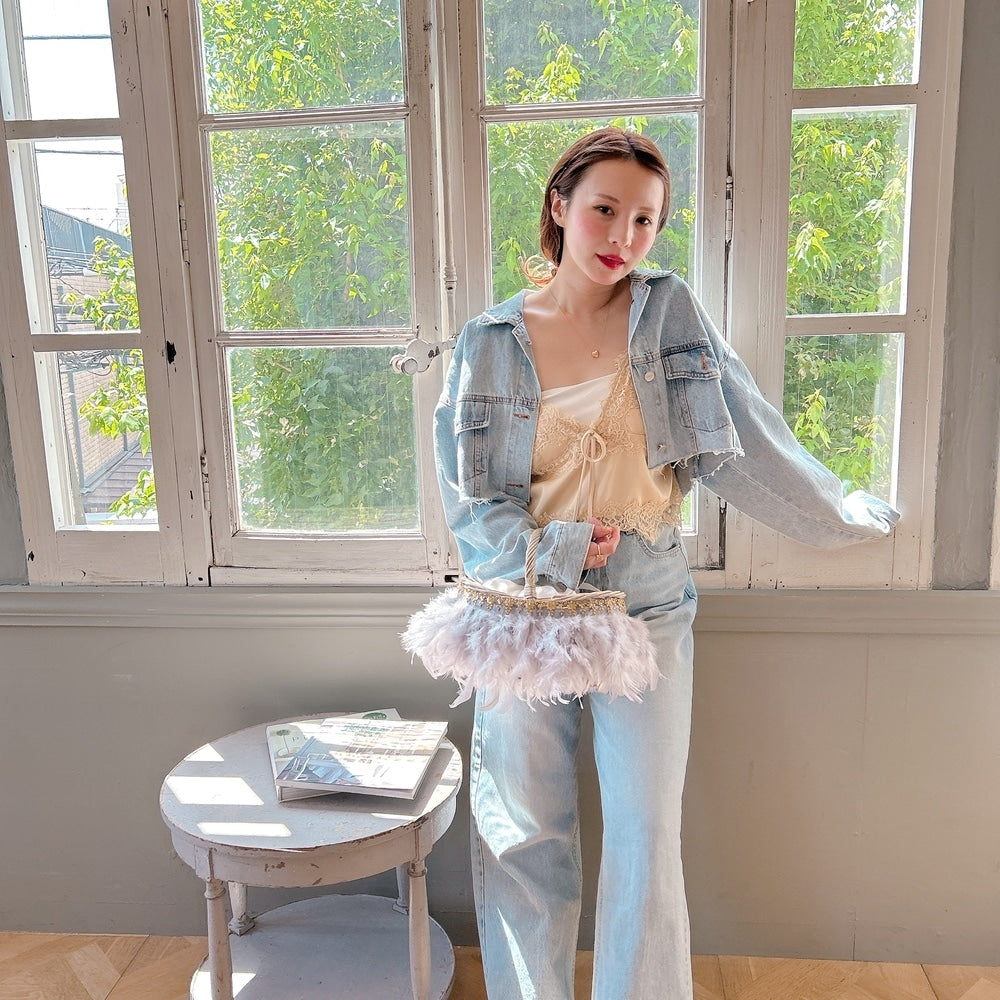 かご&巾着SET Antique Glow Rattan