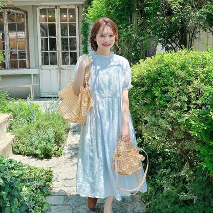 ★Noble Laceリネンワンピース