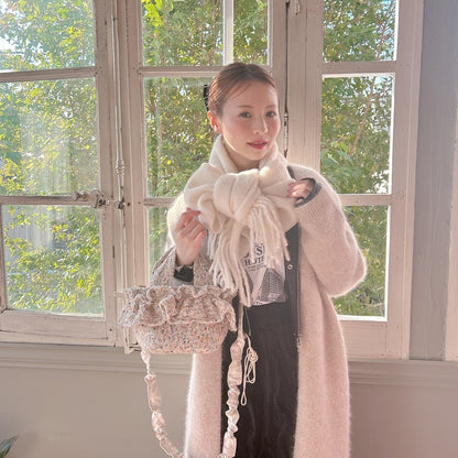 ★ロングFluffyニットガウン