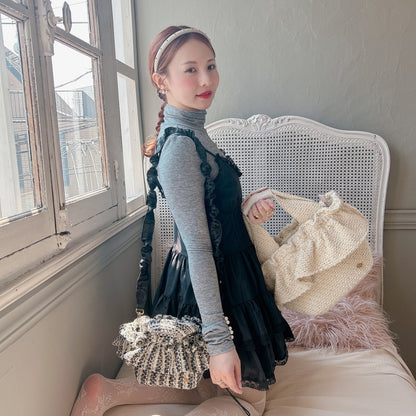 フリルバッグ Tweedy Bebe【アイボリー】1サイズ